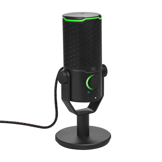 JBL Quantum Stream Studio - Chrome - Quad pattern premium USB microphone for streaming, recording and gaming - Detailshot 2 image number null